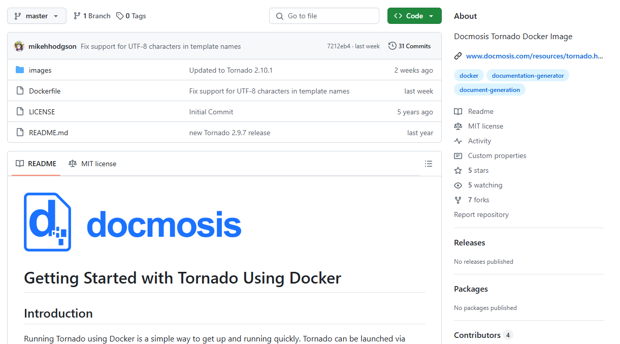 Docker Screenshot