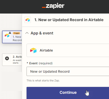 Connect Airtable to Zapier