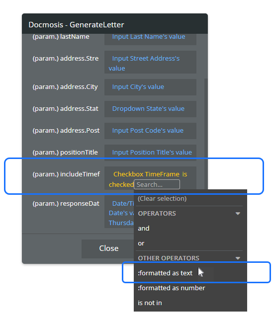 Bubble Workflow - Checkbox - Format As Text