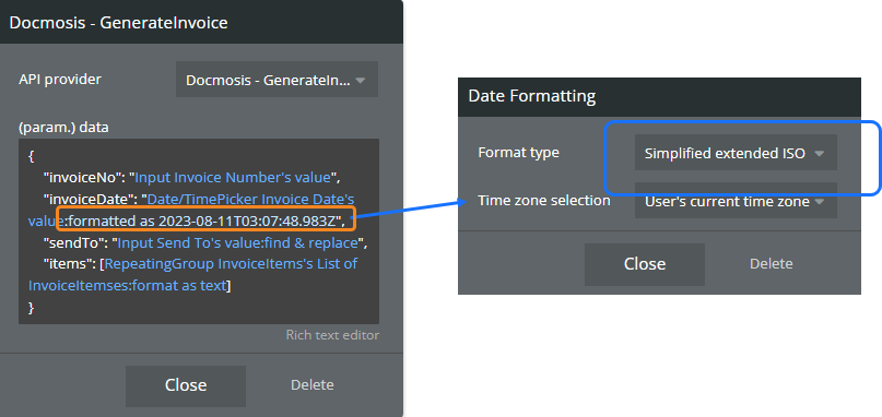 Bubble Workflow - Date Time - Date Formatting