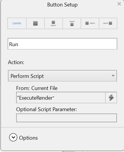 FileMaker - Create Button