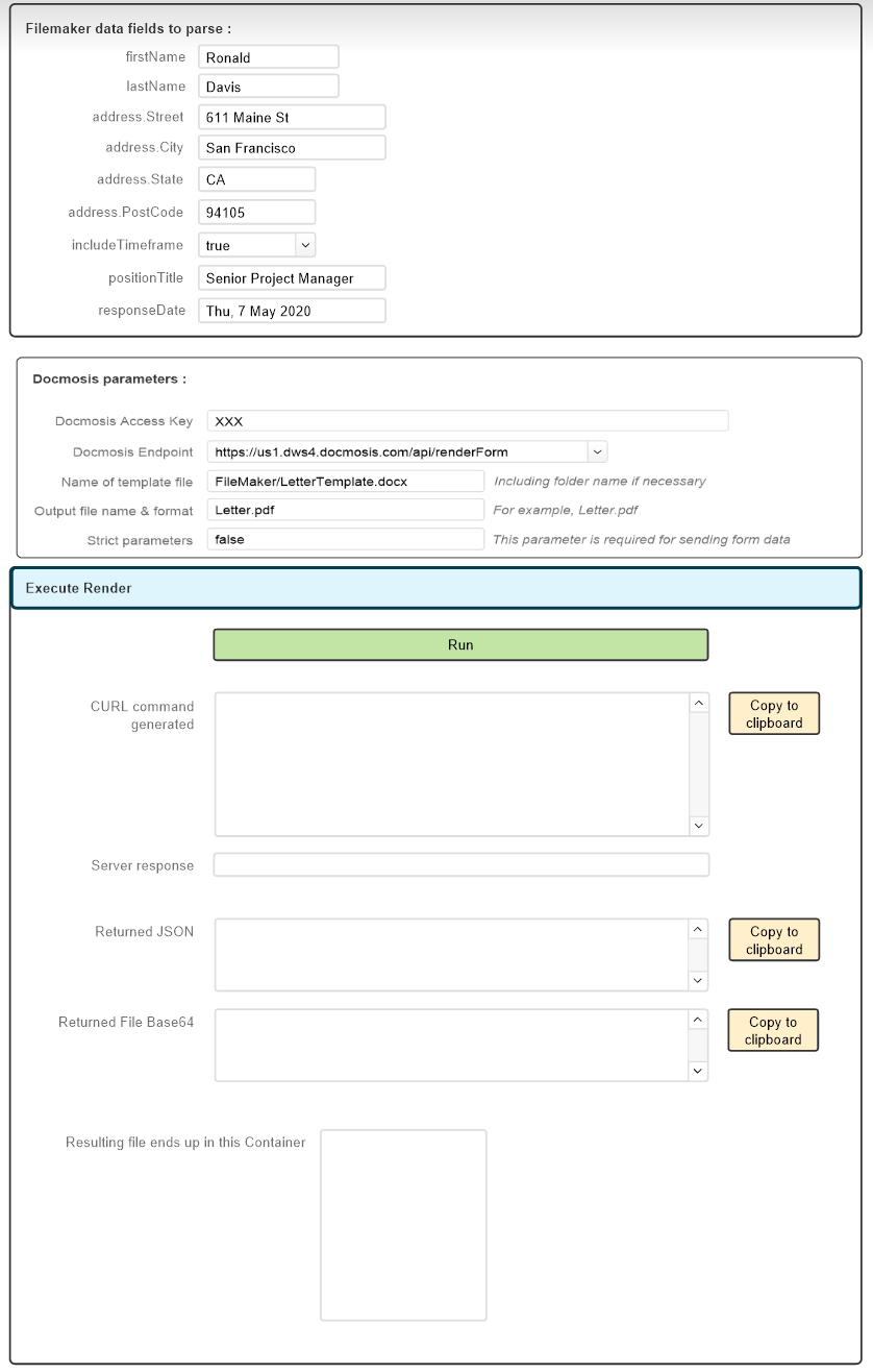 Create FileMaker Form