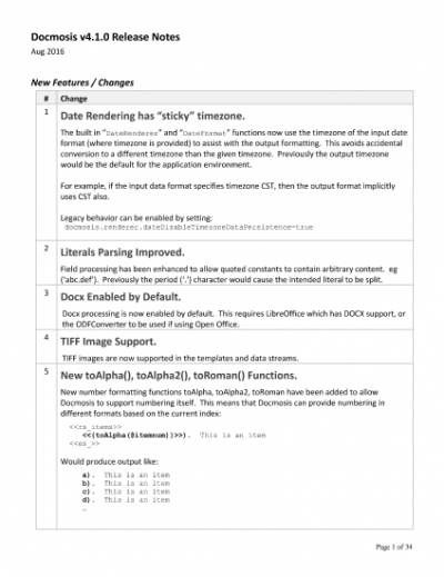 Docmosis-Java (v4.1.0) - Release Notes